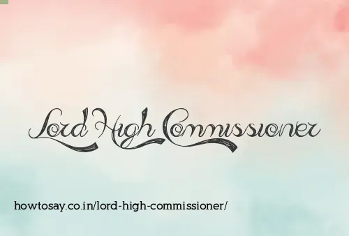 Lord High Commissioner