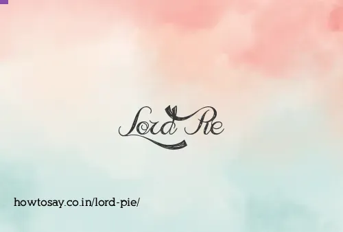 Lord Pie