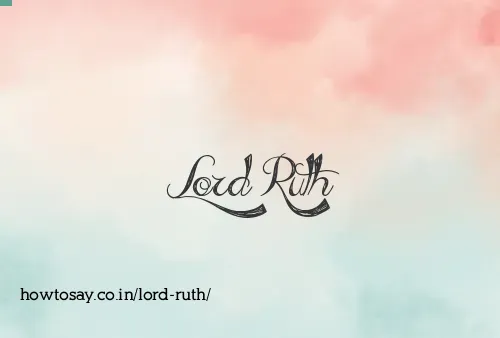 Lord Ruth