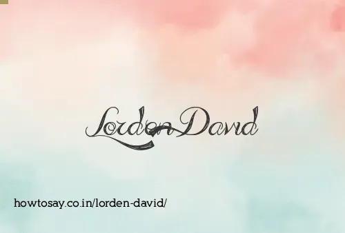 Lorden David