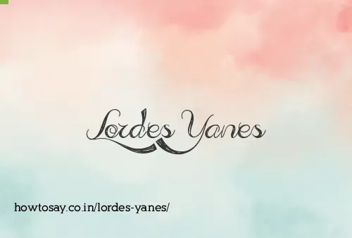 Lordes Yanes