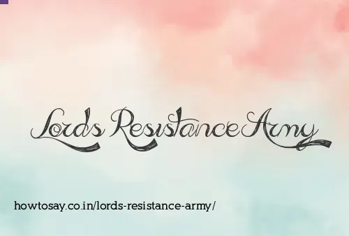 Lords Resistance Army