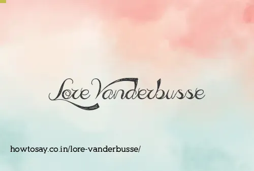 Lore Vanderbusse