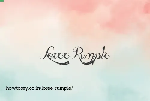 Loree Rumple
