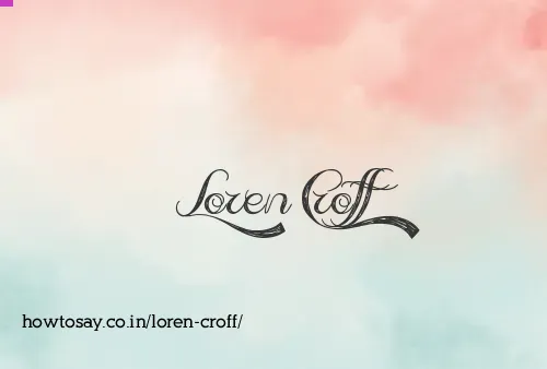Loren Croff