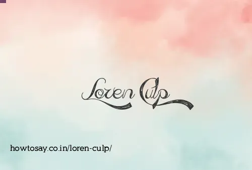 Loren Culp