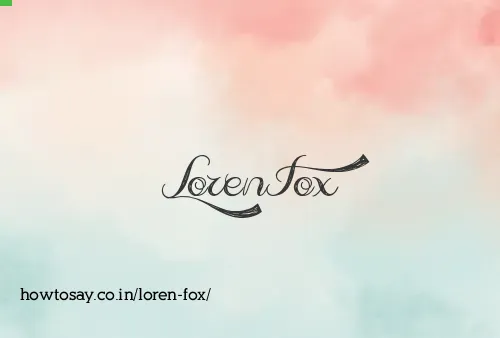 Loren Fox