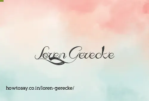 Loren Gerecke