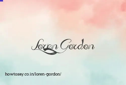 Loren Gordon