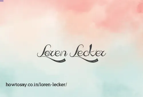 Loren Lecker