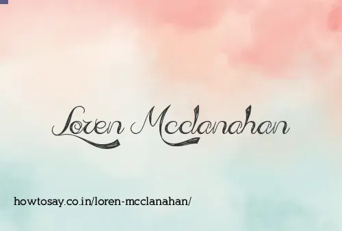 Loren Mcclanahan