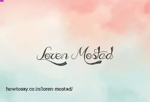Loren Mostad