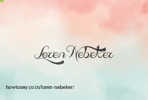 Loren Nebeker