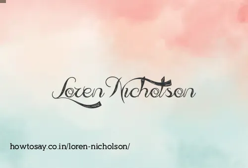 Loren Nicholson