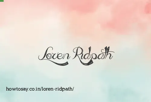 Loren Ridpath