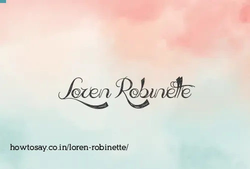 Loren Robinette