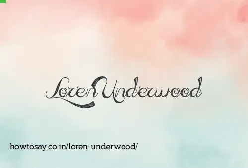 Loren Underwood