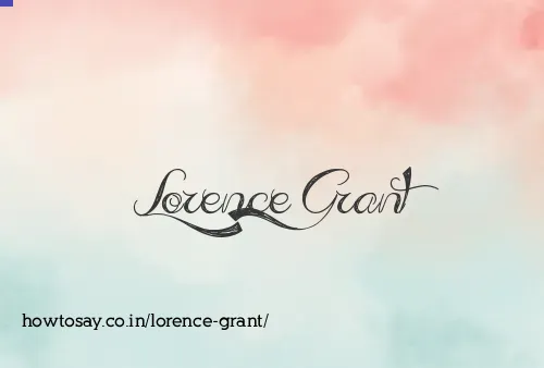 Lorence Grant