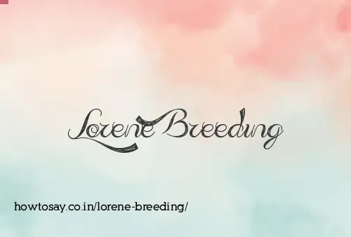 Lorene Breeding