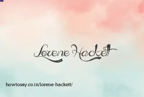 Lorene Hackett
