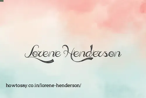 Lorene Henderson