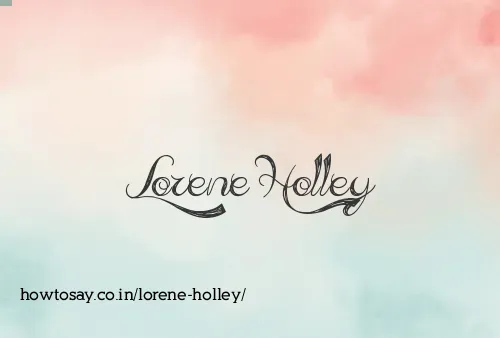 Lorene Holley