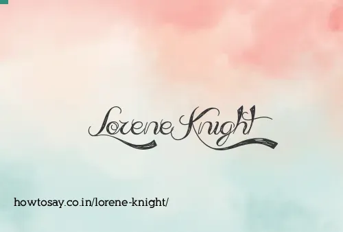 Lorene Knight