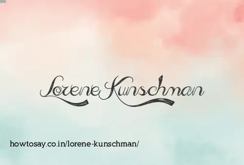 Lorene Kunschman