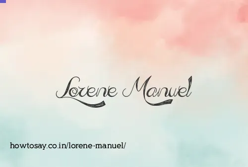Lorene Manuel
