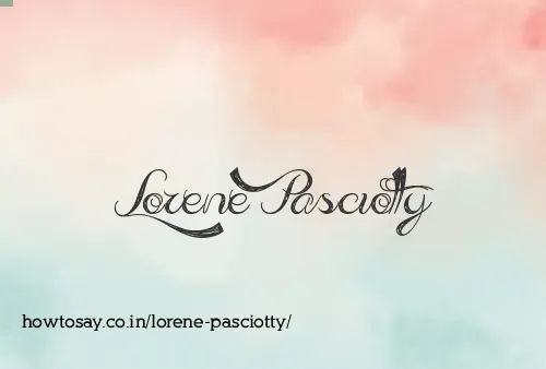 Lorene Pasciotty
