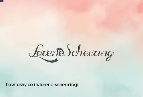 Lorene Scheuring