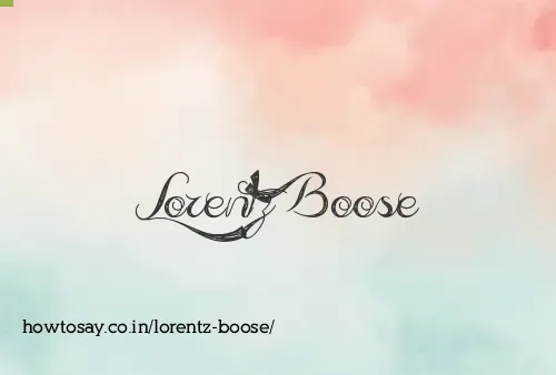 Lorentz Boose