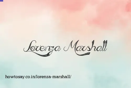 Lorenza Marshall