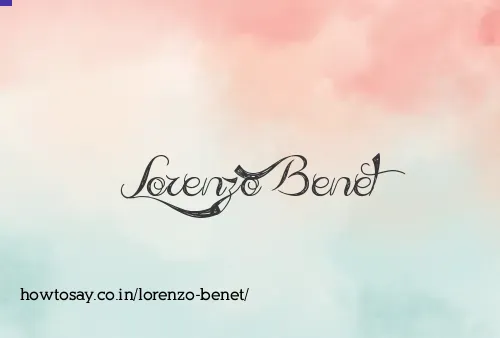 Lorenzo Benet
