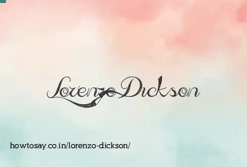 Lorenzo Dickson