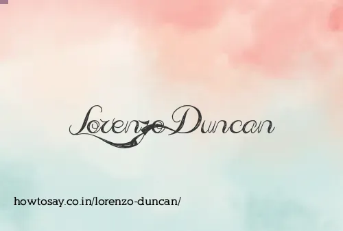 Lorenzo Duncan