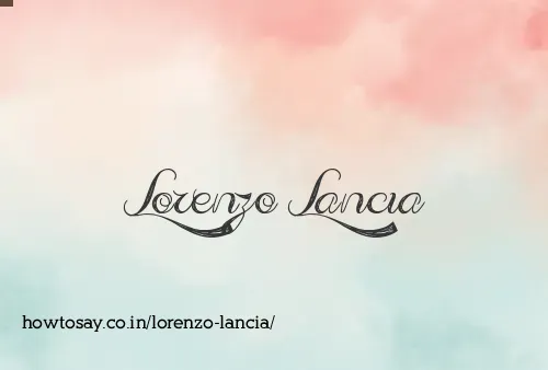 Lorenzo Lancia