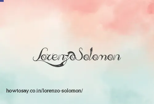 Lorenzo Solomon