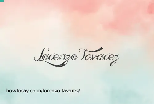 Lorenzo Tavarez