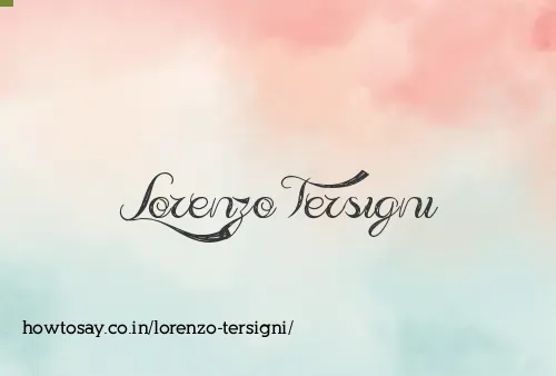 Lorenzo Tersigni