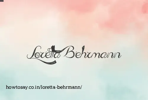 Loretta Behrmann