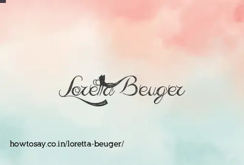 Loretta Beuger