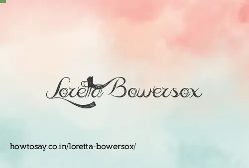 Loretta Bowersox