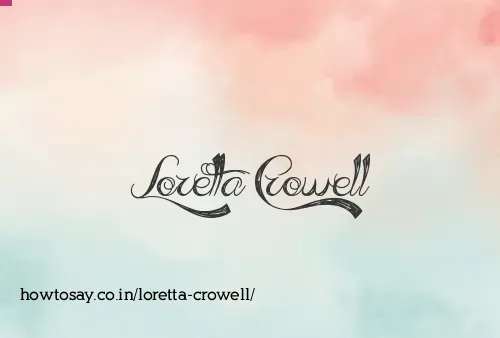 Loretta Crowell