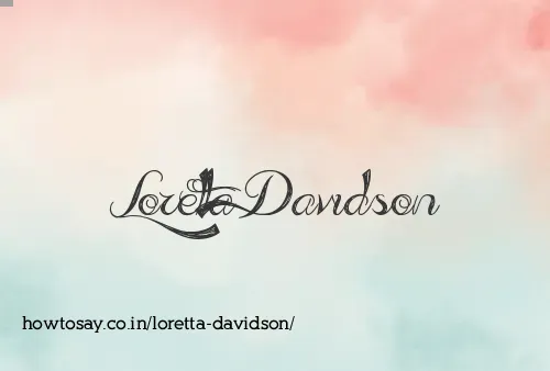 Loretta Davidson