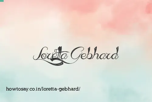Loretta Gebhard