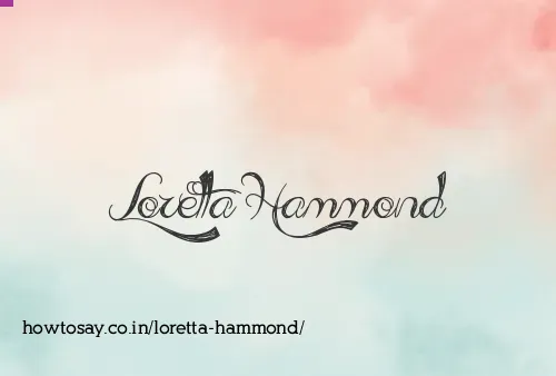 Loretta Hammond