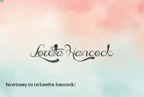 Loretta Hancock