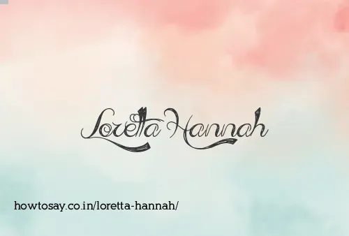 Loretta Hannah