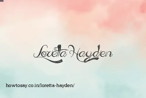 Loretta Hayden